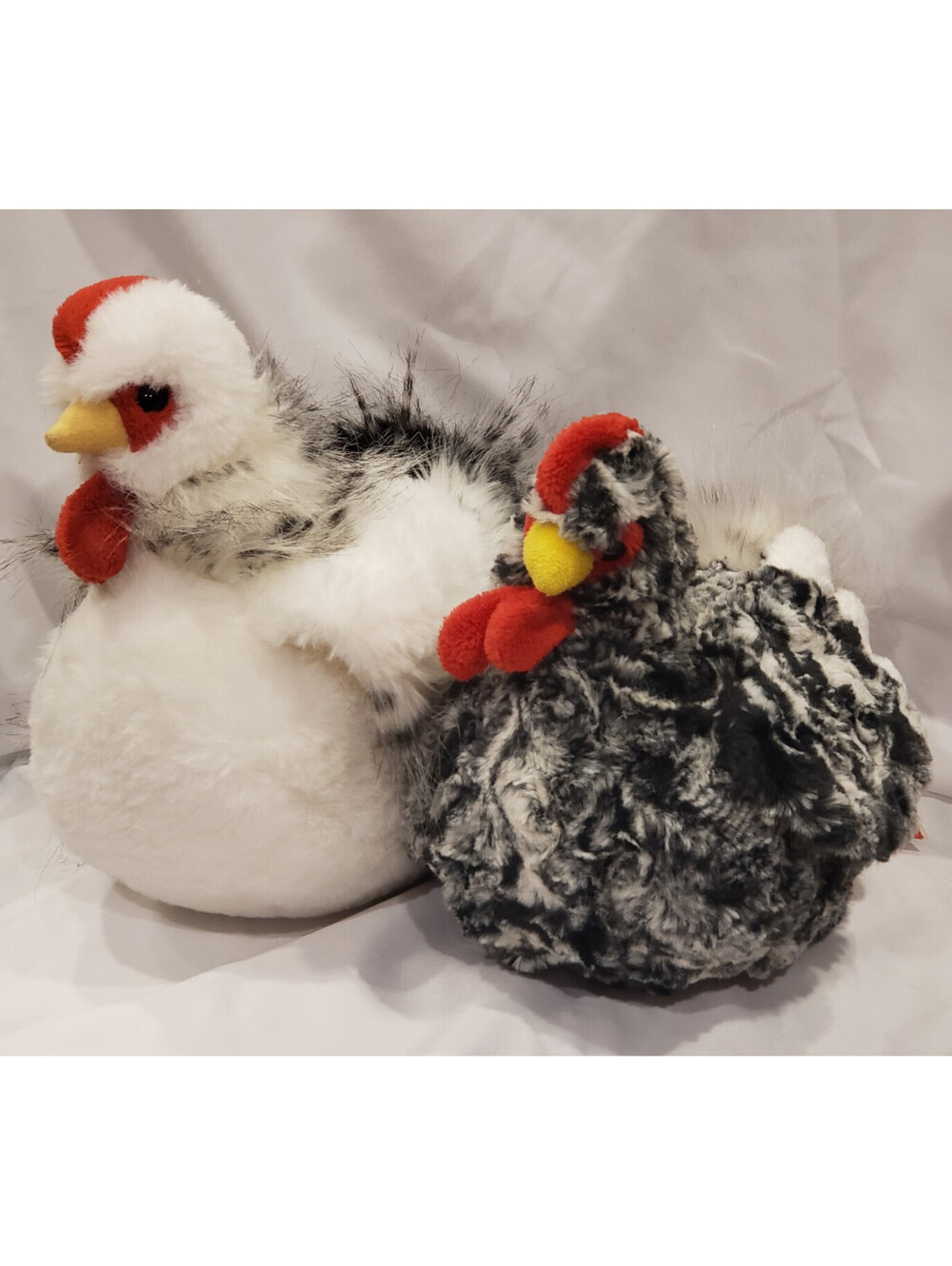 Douglas Salty Pepper Hen Chicken Plush Lot 2 Cuddle Toys Farm Birds 8.5", 9"